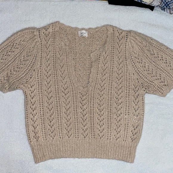 WILFRED CROCHET V NECK SWEATER - Picture 4 of 6